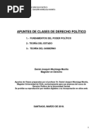 2018 - Apuntes de Clases de Derecho Político - Profesor Daniel Munizaga Munita