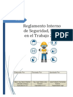 Reglamento Interno de Seguridad en El Trabajo Consorcio Ejecutor TOTORA