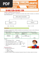 Alquenos y Alquinos para Cuarto Grado de Secundaria