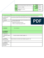 Lesson Plan Cot Grade 9 Health Third MAYA CONDE