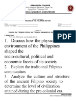 Reading in The Phil History Lesson 1