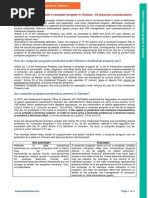 KENFOX IP Bulletin - To Copyright or To Patent A Computer Program in Vietnam - 04 Important Considerations