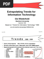 Extrapolating Trends For Information Technology: Gio Wiederhold