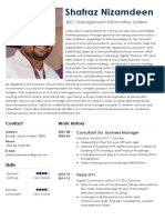 Shafraz Nizamdeen: BSC Management Information System