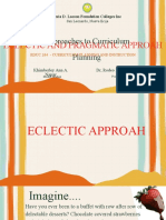 Ecletic and Pragmatic Approah