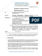 Informe #067-2022 - Conformidad Informe Mensual #08 - Ejecución - Febrero 2022 - Item 05