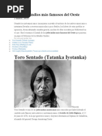 Los Jefes Indios Más Famosos Del Oeste