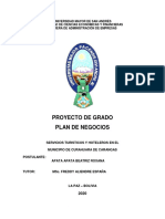 PG-2714 (Servicios Turísticos en Curahuara de Carangas)