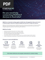 Do You Need Help Connecting M2M/Iot Devices in Australia?