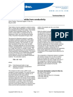 Total Dissolved Solids From Conductivity Tech Note