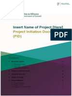 Insert Name of Project (Here) : Project Initiation Document (PID)