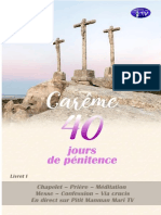 1er Livret 40 Jours de Penitence, Careme 2022.