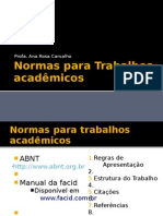 Aula 06 - Normas para Trabalhos Acadêmicos