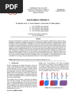 Informe Equilibrio Termico