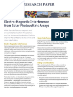 Electro-Magnetic Interference From Solar Photovoltaic Arrays