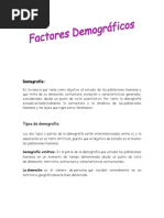 Factores Demografico