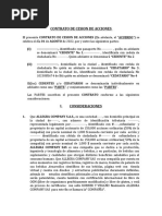 Contrato de Cesion de Acciones Internet