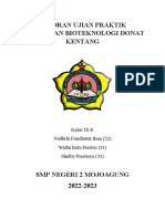 Ipa. LAPORAN UJIAN PRAKTIK PEMBUATAN BIOTEKNOLOGI DONAT KENTANG