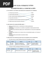 Elementos de La Comunicacion Actividad de Aprendizaje