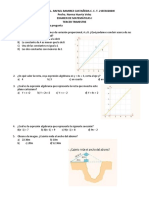 Examen Matematicas I Tercer Trim