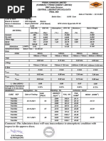 M30Easycrete, Trial Sheet