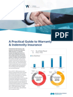 A Practical Guide To Warranty & Indemnity Insurance: No. of Deals Placed FY15 - FY18