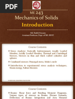 243 Mechanics of Solids: Md. Rakib Hossain Assistant Professor, Dept. of ME, BUET