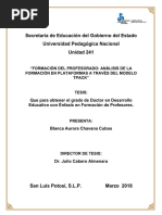 Formacion Del Profesorado Analisis de La