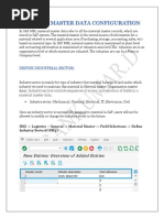 Material Master Data Configuration: Define Industrial Sector