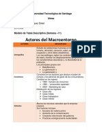 Modelo de Tabla Descriptiva Semana