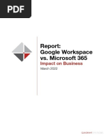 Report: Google Workspace vs. Microsoft 365: Impact On Business