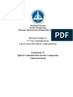 Electrical Testing (2) 4 Year Communications Lab of Lasers and Optical Communications