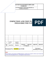 Itp For Field Erected Tank Rev A PDF Free