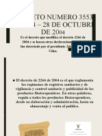 Decreto Numero 3553 de 2004