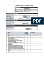 Ficha de Observación de La Sesión de Tutoría