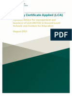 Leaving Certificate Applied (LCA)