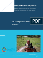 Water, Climate and Development:: Dr. Abdulghani Ali Mansour Sabei