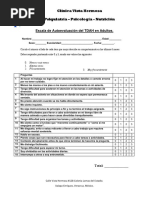 Escala de Autoevaluación Del TDAH en Adultos