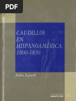 Caudillo en Hispanoamérica 1800-1850 John Lynch