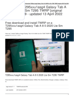 TWRP T295xxu1asg4 Galaxy Tab A 8 0 2020 Lte SM t295