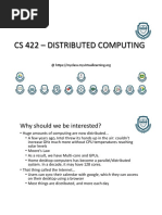 Cs 422 - Distributed Computing: Why Should We Be Interested?