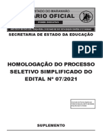 Homologação Edital 07-2021