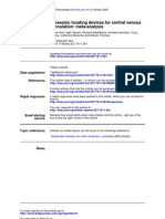 Cannulation: Meta-Analysis Ultrasonic Locating Devices For Central Venous