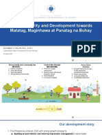 Peace, Security and Development Towards Matatag, Maginhawa at Panatag Na Buhay
