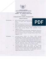 Standar Biaya Pemerintah Daerah Kabupaten Kapuas Tahun Anggaran 2022