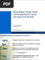 What Makes Private Sector Partnership Works: Some Learnings From The Field