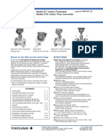 General Specifications: Model DY Vortex Flowmeter Model DYA Vortex Flow Converter