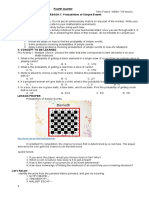 Fourth Quarter LESSON 7: Probabilities of Simple Events I. Instruction