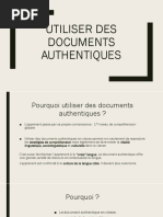 Utiliser Des Documents Authentiques