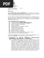 Caso 2013-146 Denucnia Estafa y Levantamiento de Secreto de Comunicaciones y Bancario